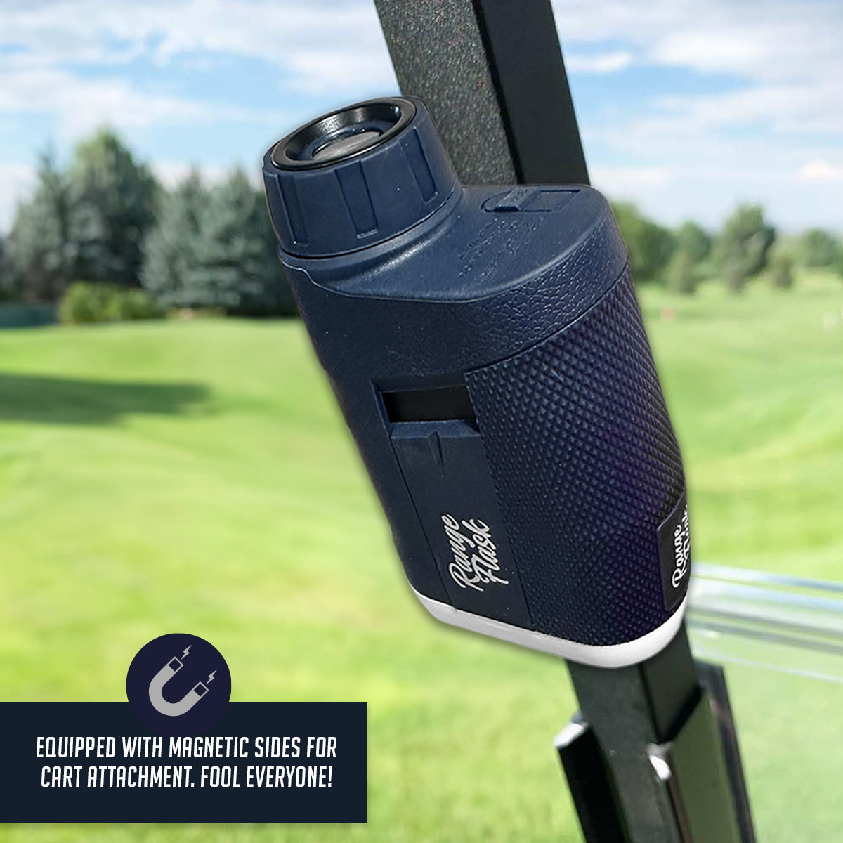 Equipped with magnetic sides for cart attachment. Fool everyone!